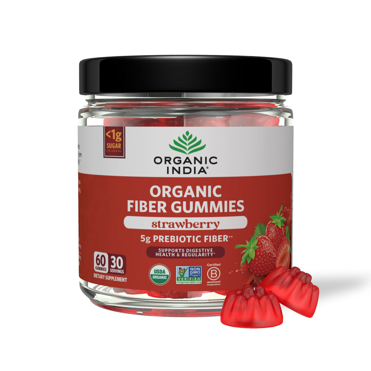 Organic India Organic Fiber Gummies