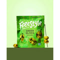 Freestyle Snacks Green Olives, Original 4 oz pouch