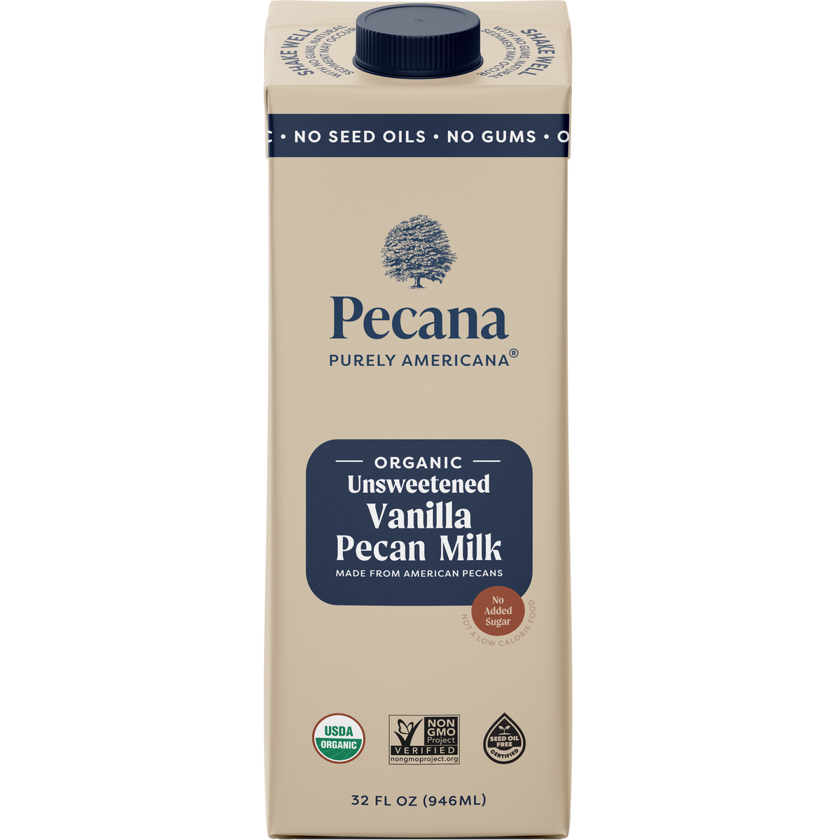Pecana Organic Unsweetened Vanilla Pecan Milk