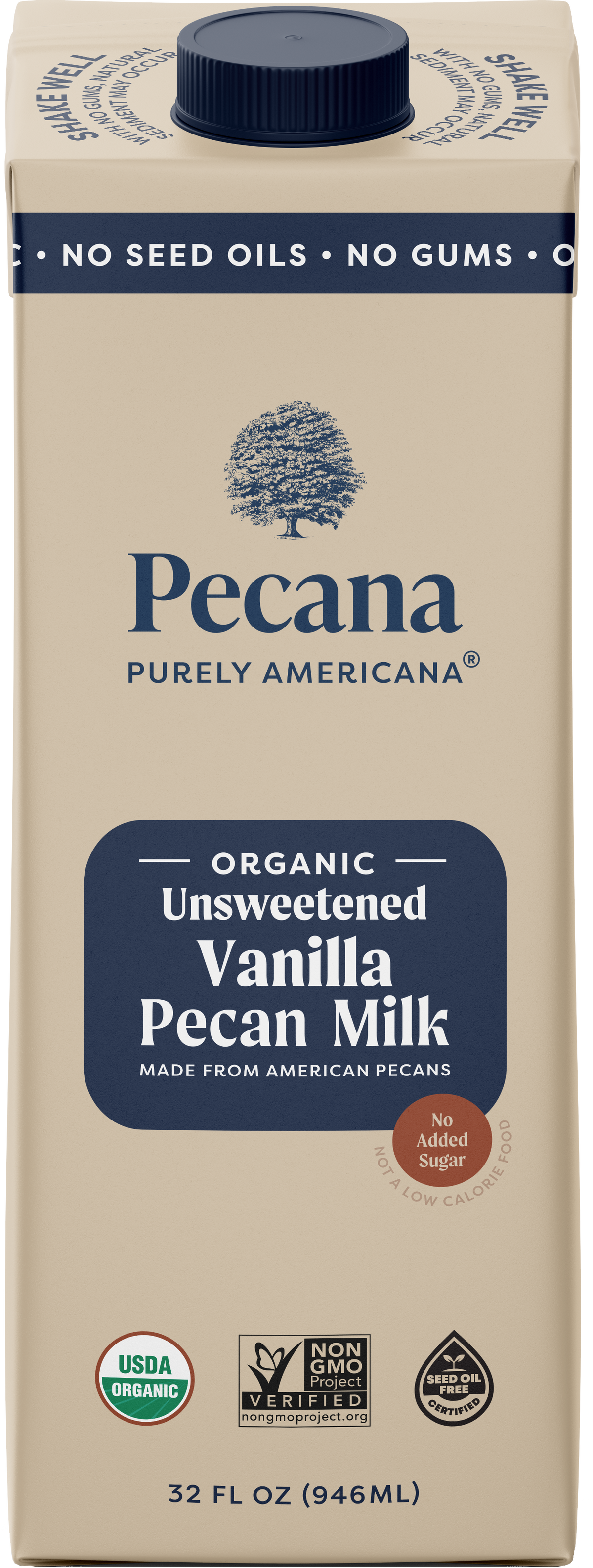 Pecana Organic Unsweetened Vanilla Pecan Milk