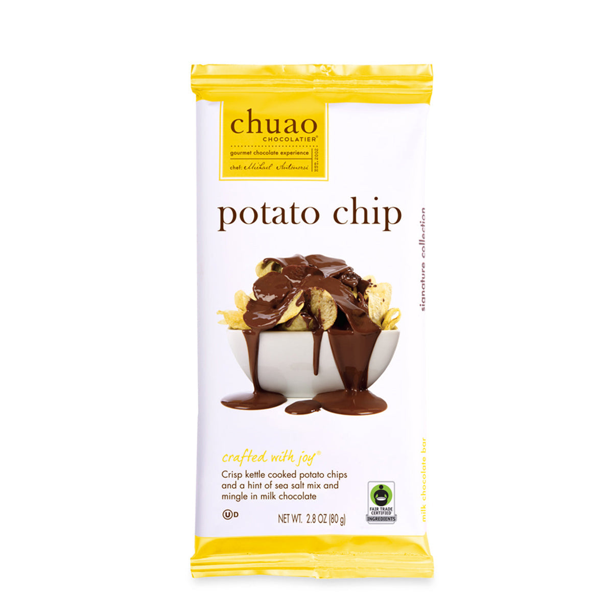 Chuao Chocolatier Potato Chip Milk Chocolate Bar