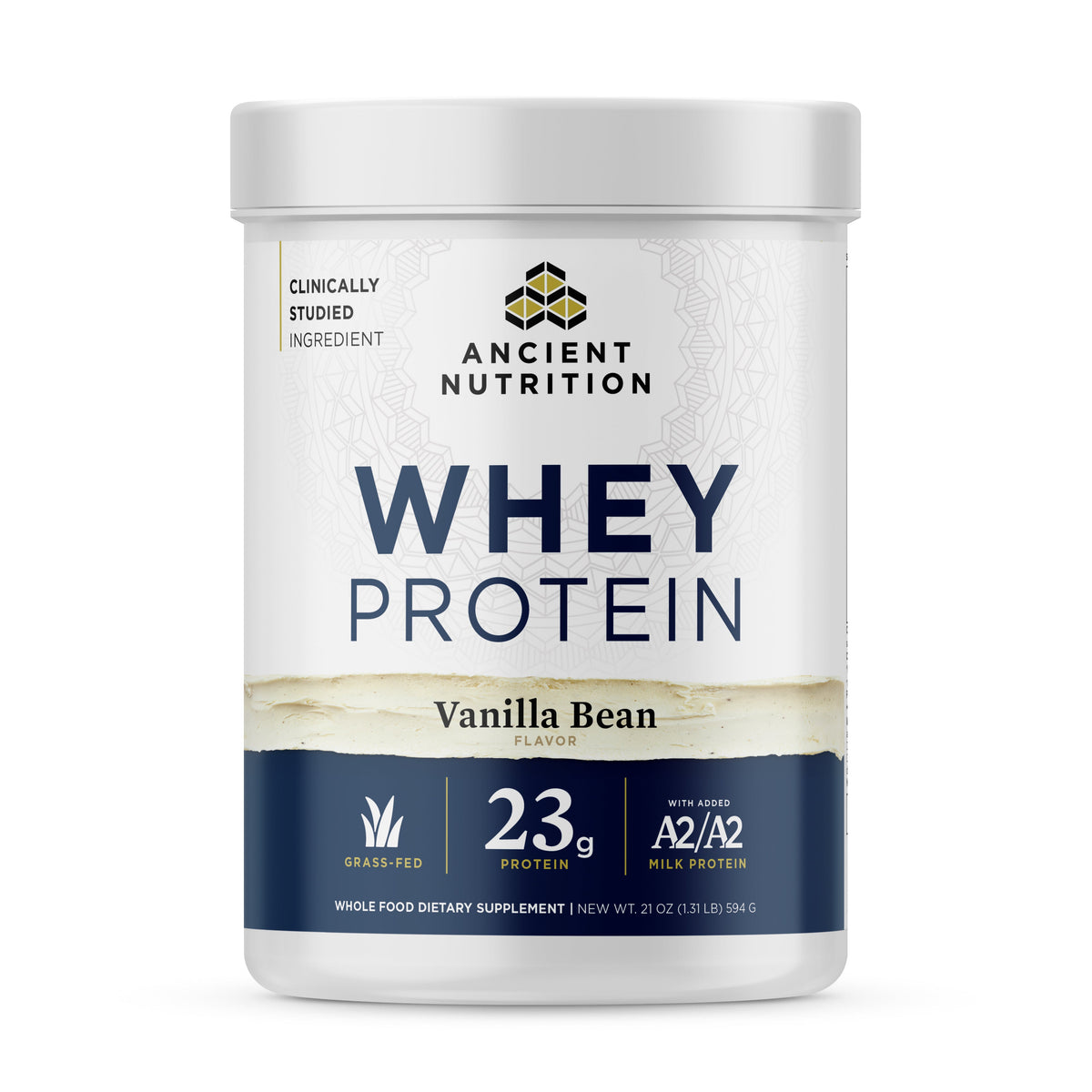 Ancient Nutrition Whey Protein Powder, Vanilla (A2)