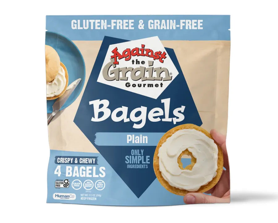 Against the Grain Plain Bagels 11.1 OZ