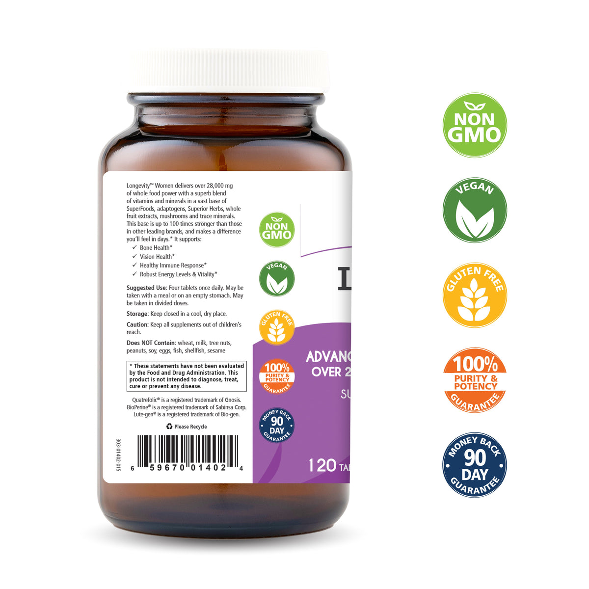 Pure Essence Longevity Women Multivitamin - additional view 1