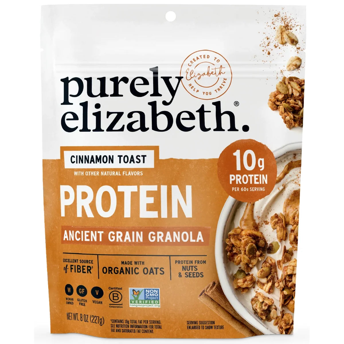 Purely Elizabeth Cinnamon Toast Protein Granola 8 oz