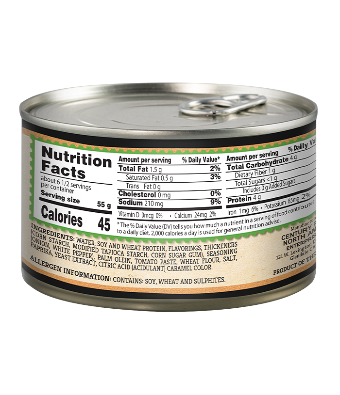 Nutrition Facts for UNMEAT Roast Beef