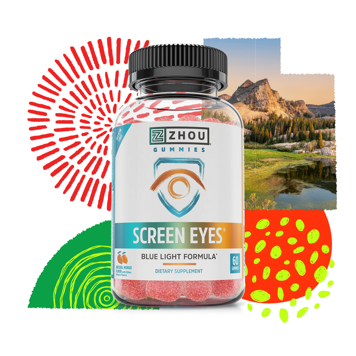 Zhou Nutrition Screen Eyes Gummies