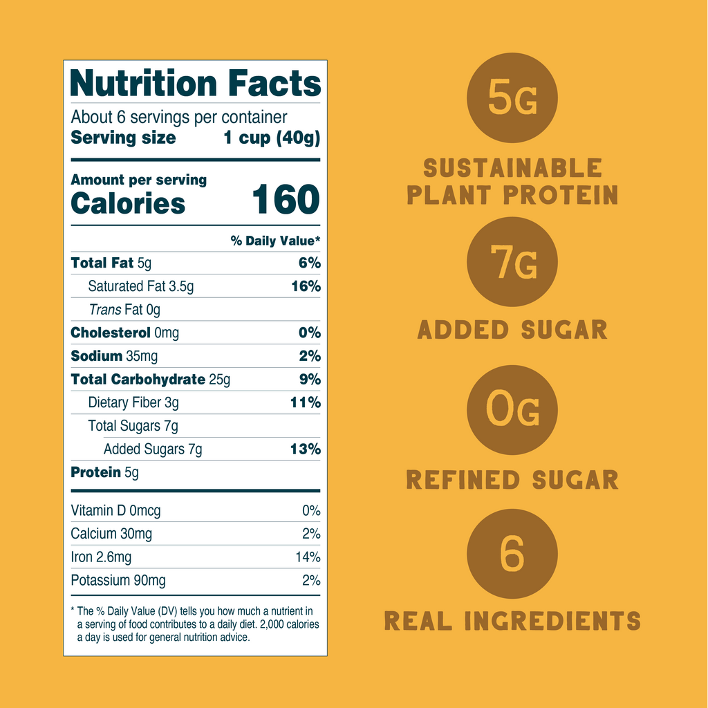 Seven Sundays Simply Honey Oat Protein Cereal - Supplement/Nutrition Facts