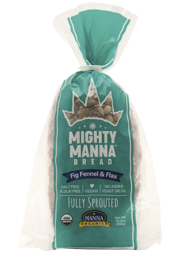 Manna Organics Sprouted Fig Fennel Flax Bread