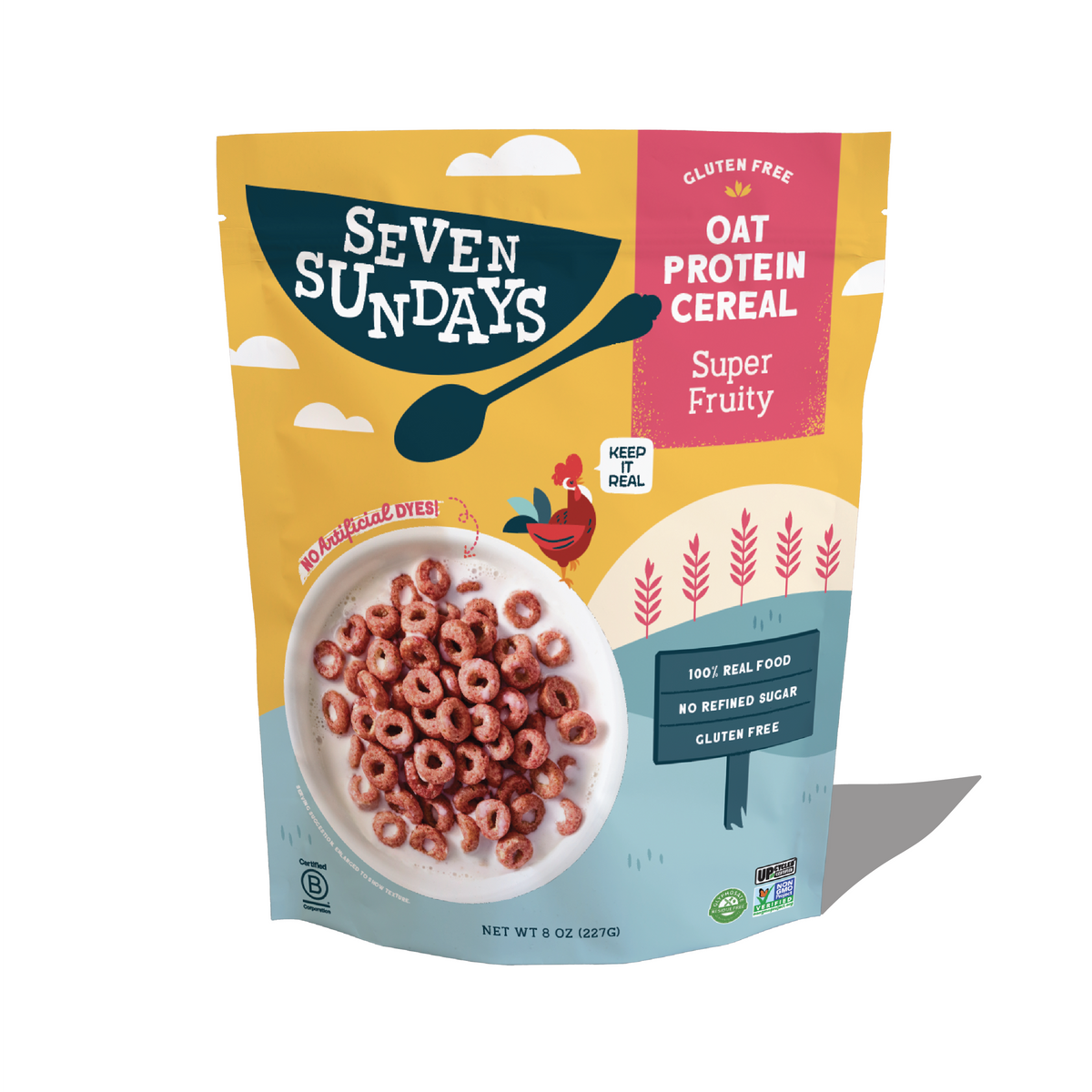 Seven Sundays Super Fruity Oat Protein Cereal 8 oz