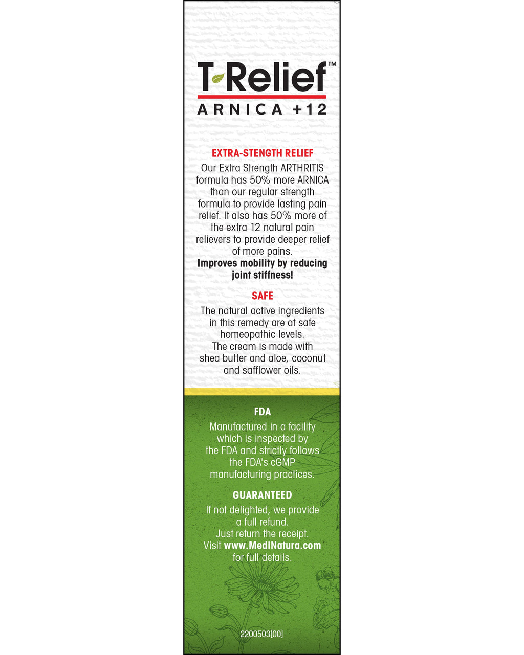 MediNatura T-Relief Arthritis Extra Strength Cream