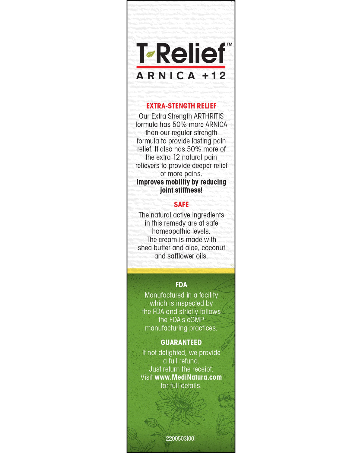 MediNatura T-Relief Arthritis Extra Strength Cream