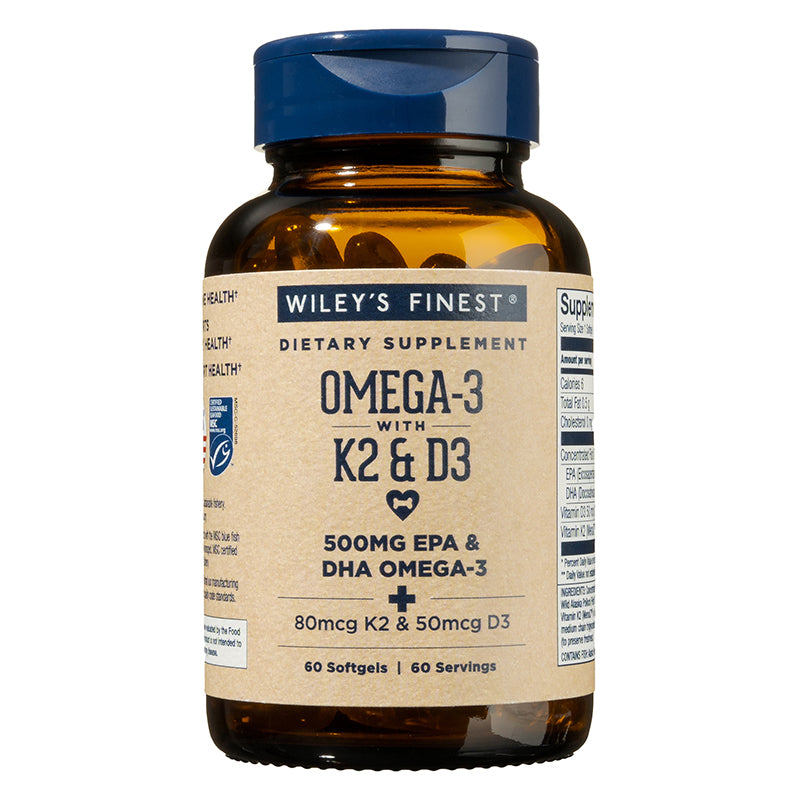 Wiley's Finest Omega-3 + K2 & D3