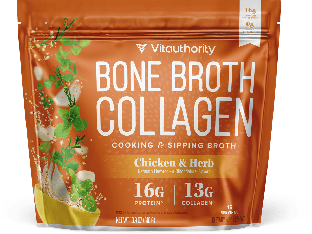 Vitauthority Bone Broth Collagen - Chicken & Herb
