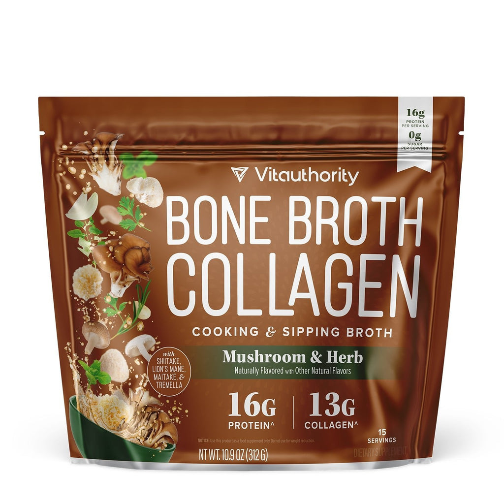 Vitauthority Bone Broth Collagen - Mushroom & Herb
