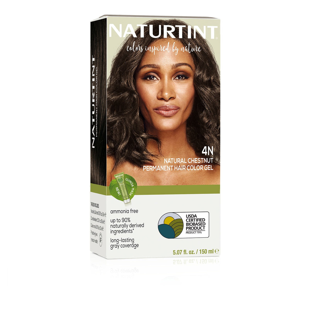 Naturtint Permanent Hair Color 4N Natural Chestnut 5.28 fl oz (150 ml)