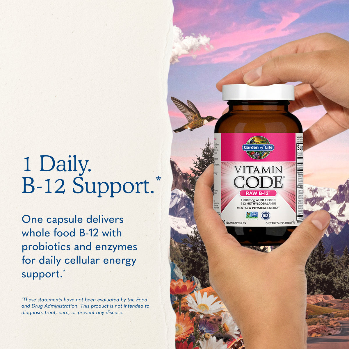 Garden of Life Vitamin Code Raw B-12 1,000 mcg - Key Benefits