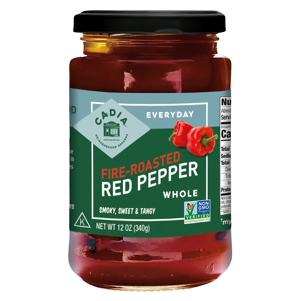 Cadia Fire Roasted Red Bell Peppers, Whole