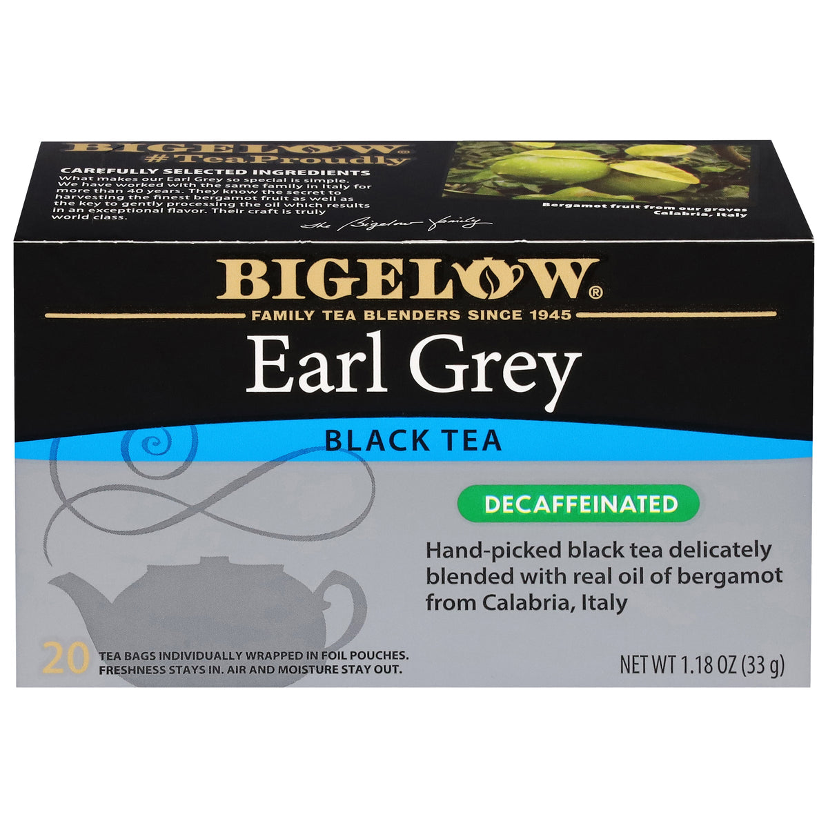 Bigelow Earl Grey Decaf Black Tea
