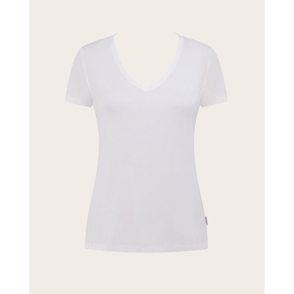 Boody V-Neck T-Shirt - White - Large