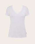 Boody V-Neck T-Shirt - White - Large