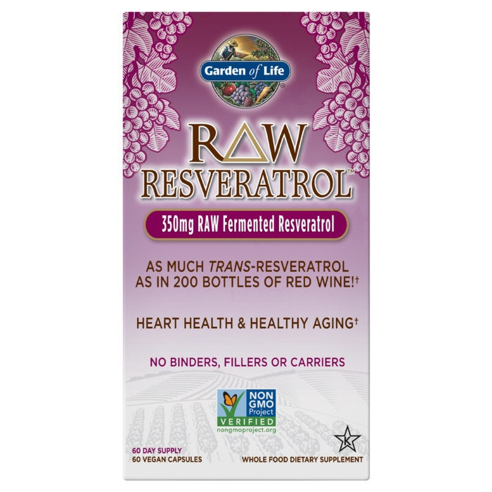 Garden of Life Raw Resveratrol - 60 VEGE CAPSULES