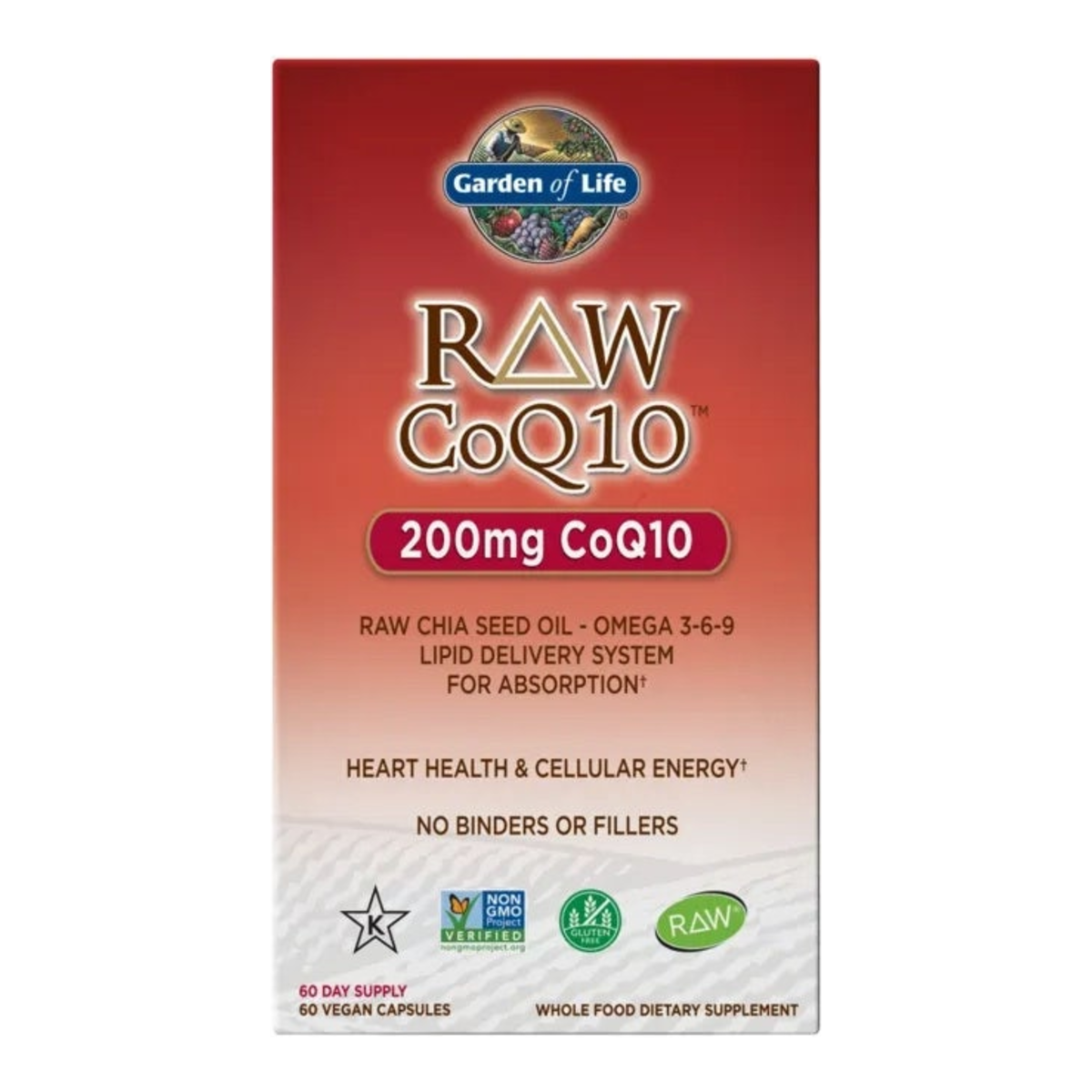 Garden of Life Raw CoQ10 - 60 VEGE CAPSULES