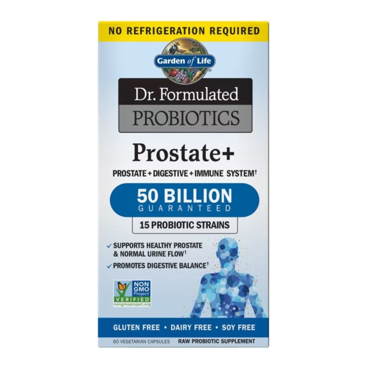 Garden of Life Dr. Formulated Probiotics Prostate+ Shelf-Stable - 6O VCAP