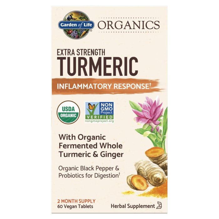 Garden of Life Organics Extra Strength Turmeric - 60 TABLETS
