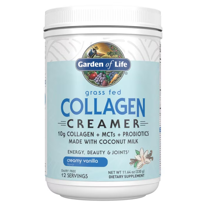 Garden of Life Grass Fed Collagen Creamer Powder - Vanilla - 11.64 OZ
