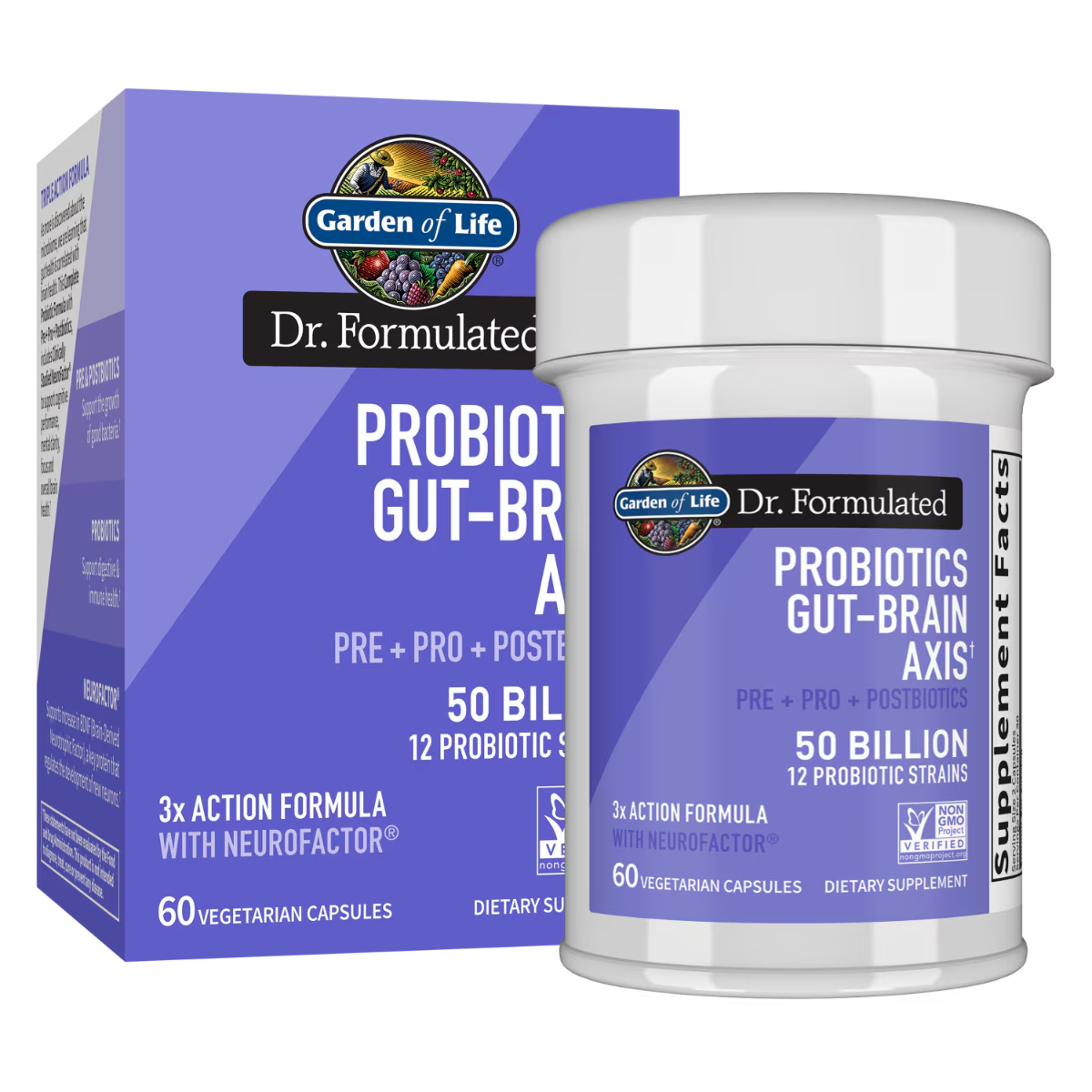 Garden of Life Dr. Formulated Gut-Brain Axis Capsules - 60 CAPSULES