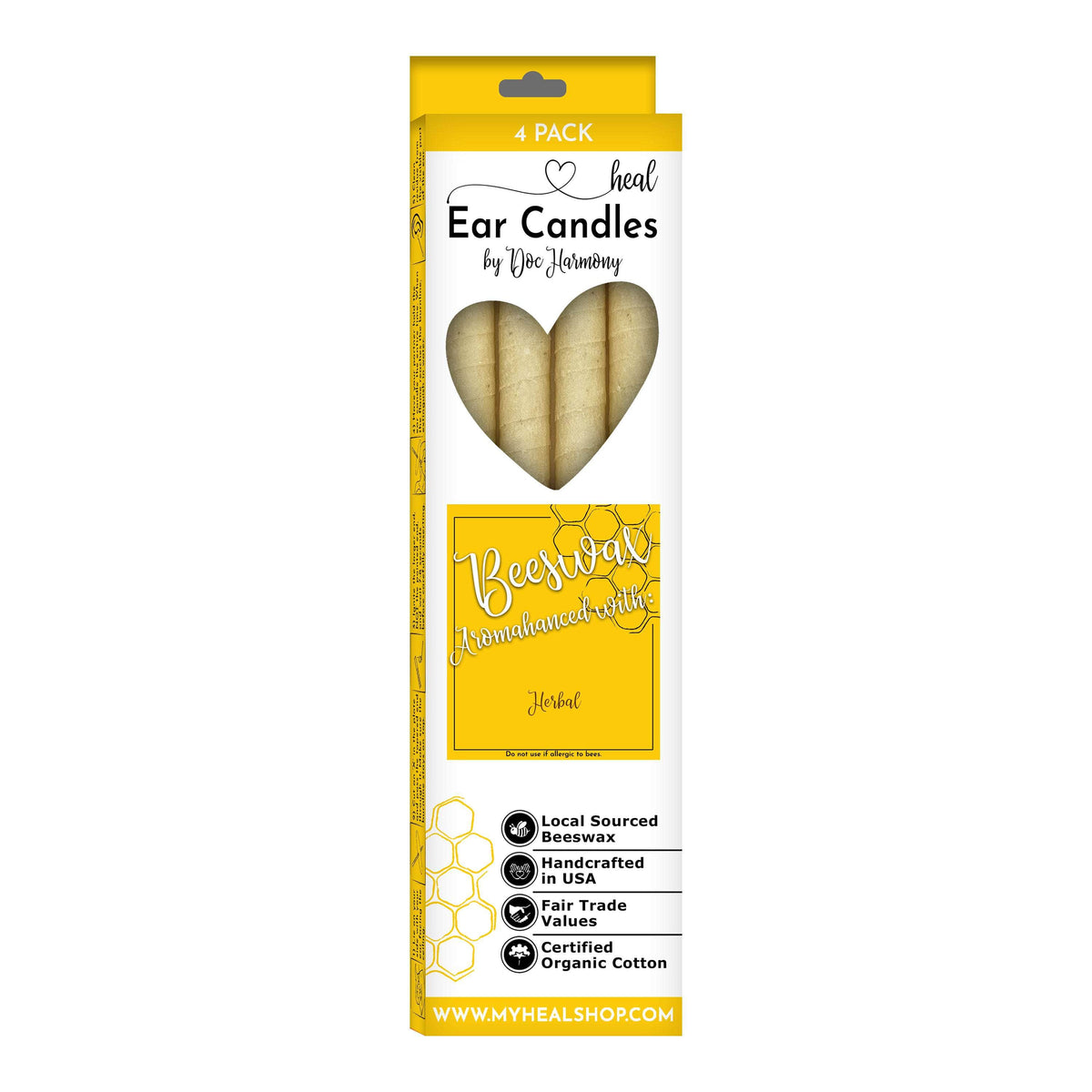 Harmony Cone Herbal Beeswax Ear Candles
