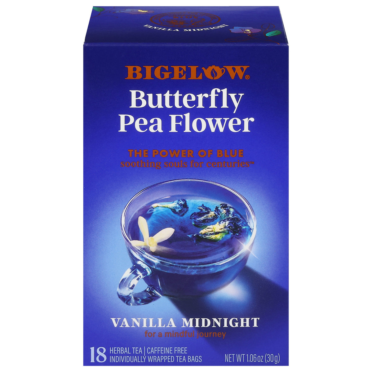 Bigelow Butterfly Pea Flower Vanilla Midnight Herbal Tea