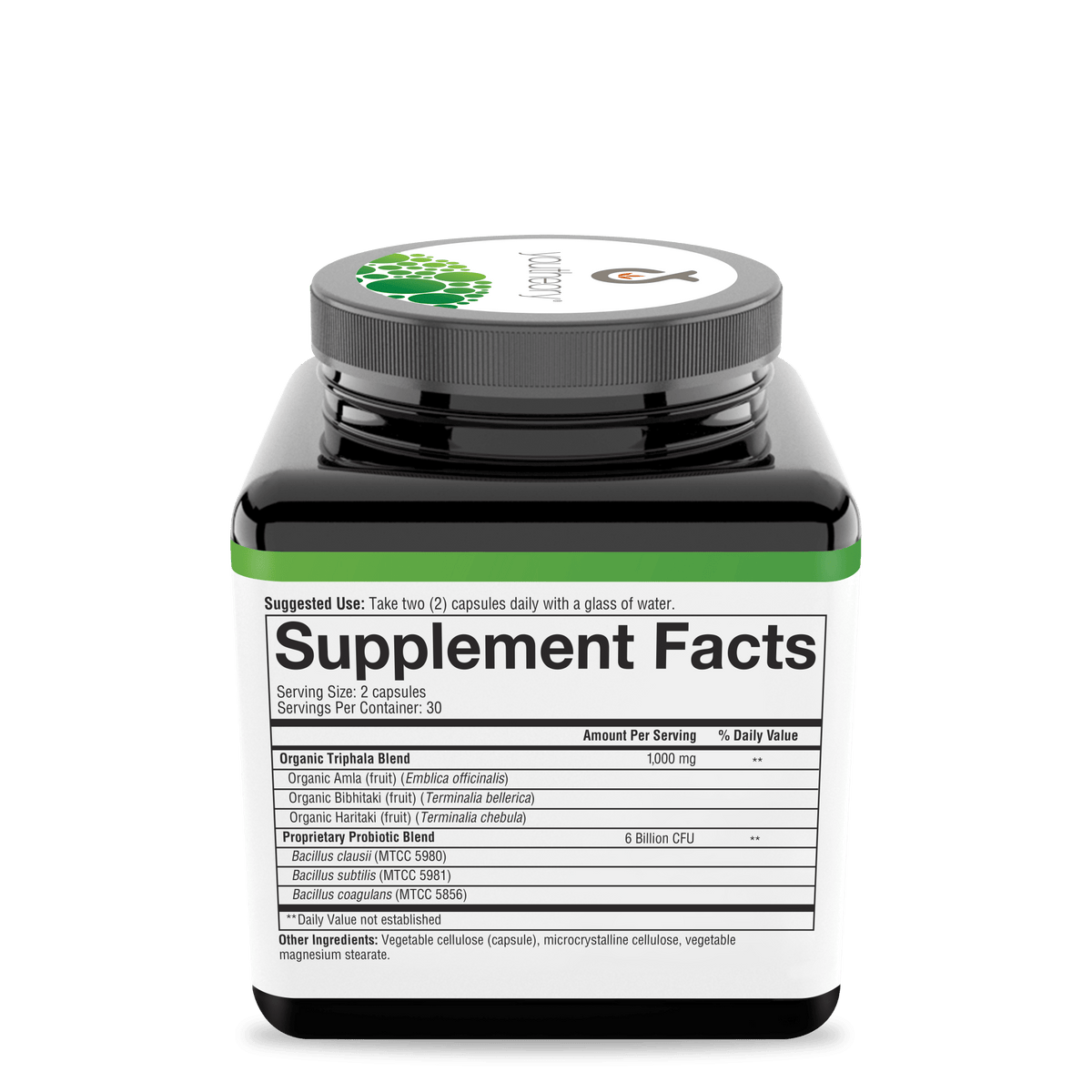 Supplement Facts for Youtheory Spore Probiotic Capsules