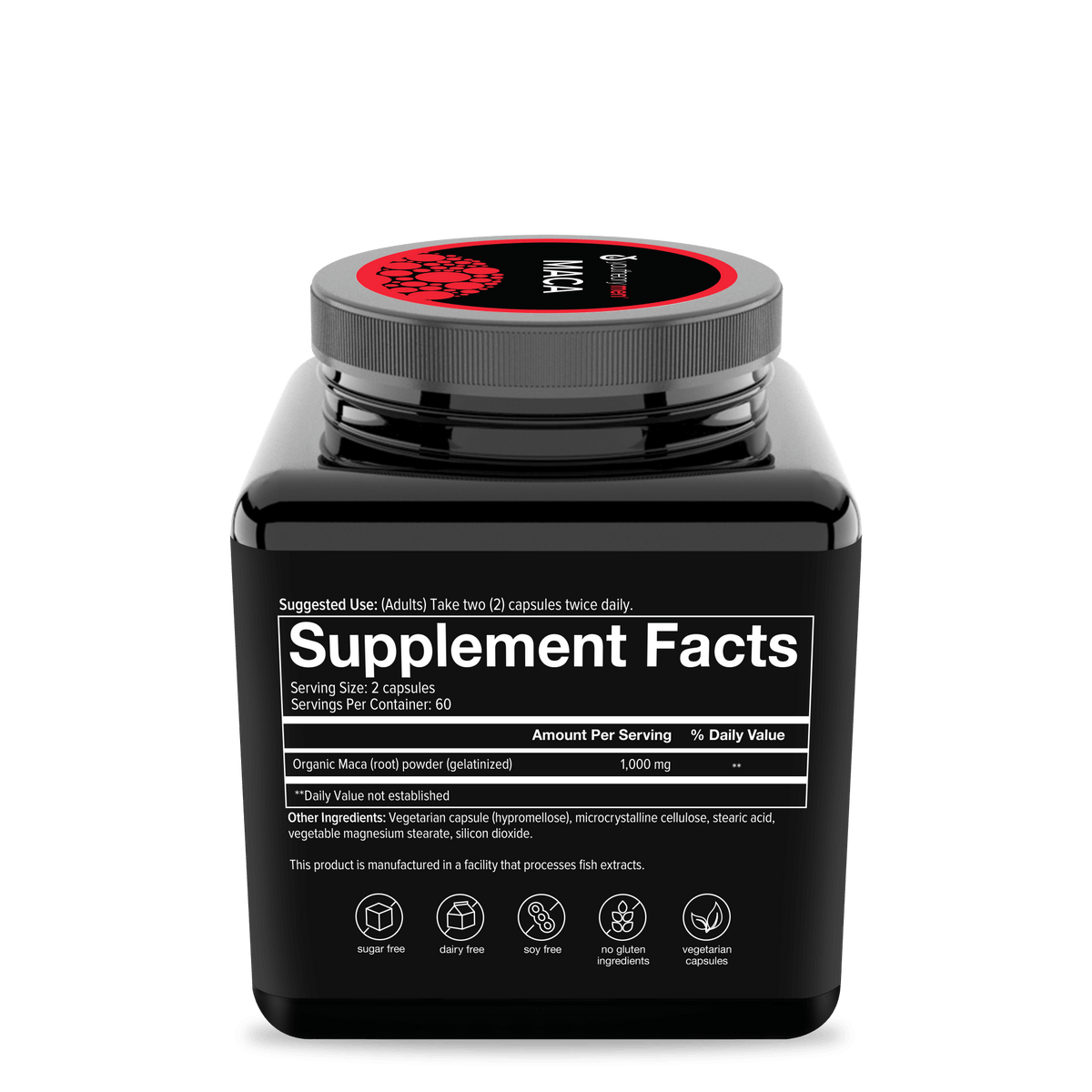 Supplement Facts for Youtheory Mens Maca