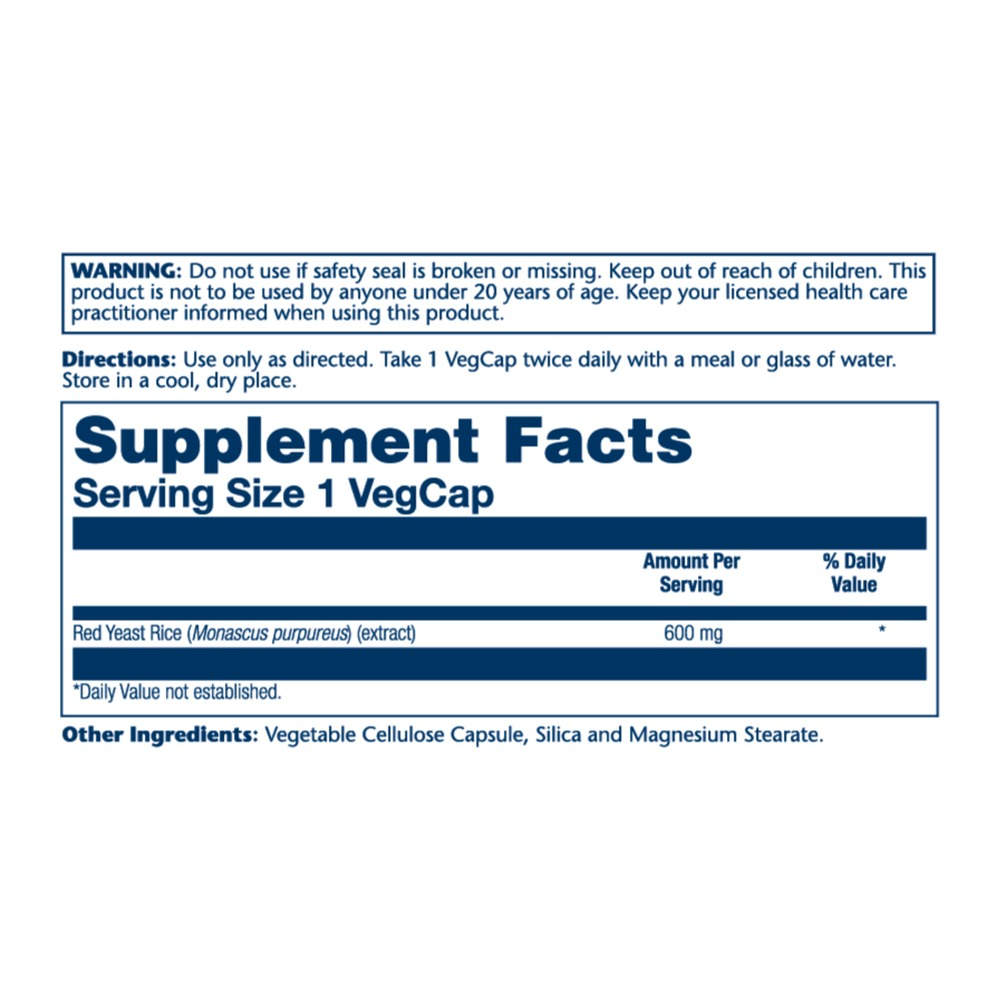 Solaray Red Yeast Rice 600mg