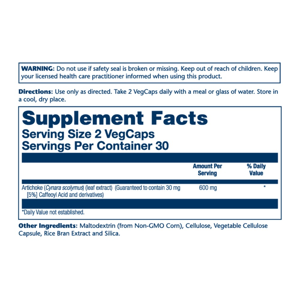 Solaray Artichoke Leaf Extract 600mg