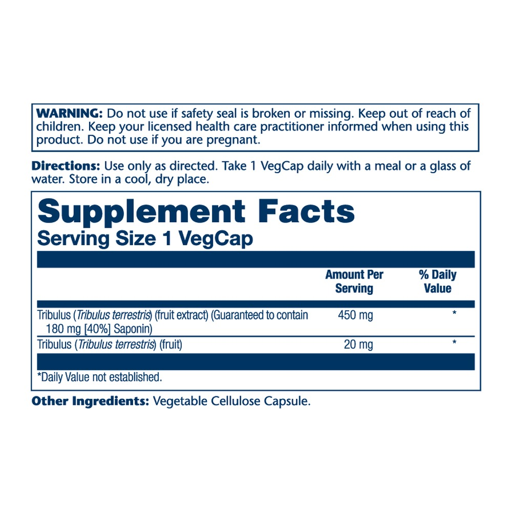 Solaray Tribulus Fruit Extract 450mg