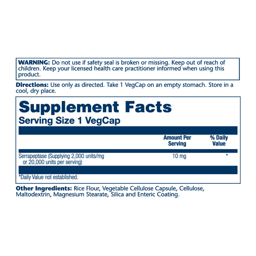 Solaray Serrapeptase 10mg