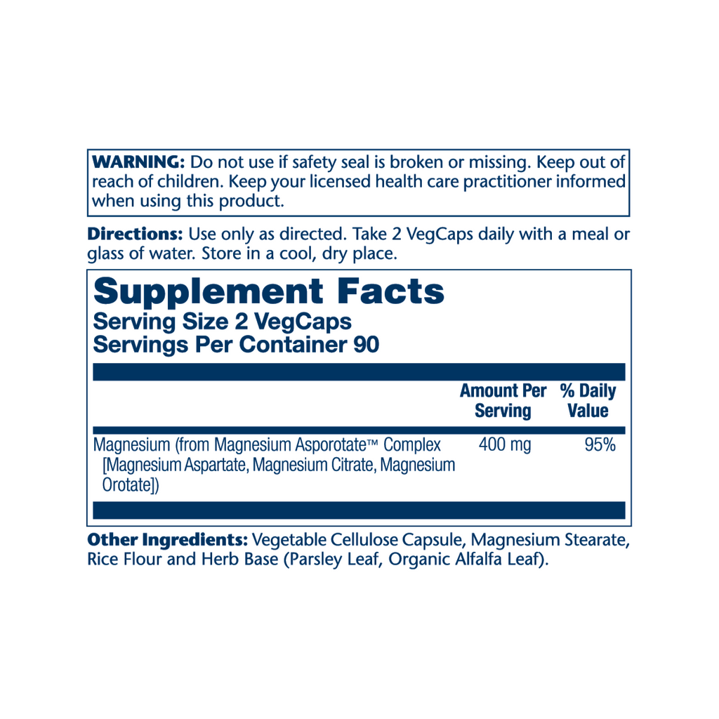 Solaray Magnesium Asporotate 400mg