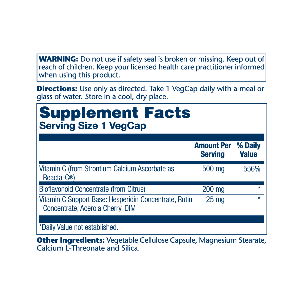 Solaray Reacta-C & Bioflavonoids 500mg