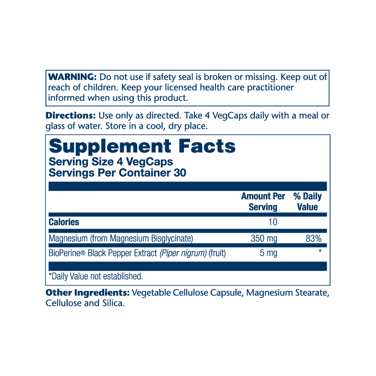 Solaray Magnesium Glycinate 350mg