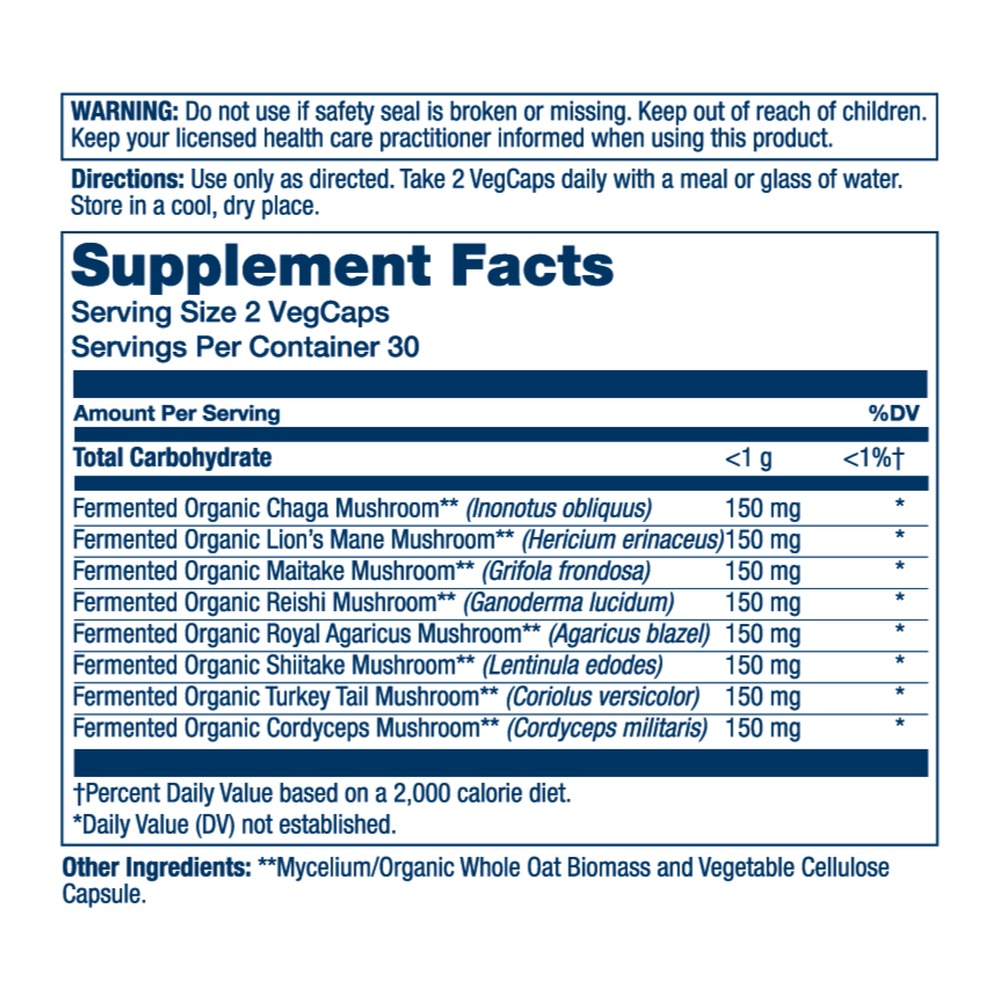 Solaray Fermented Mushroom Complete 1200mg