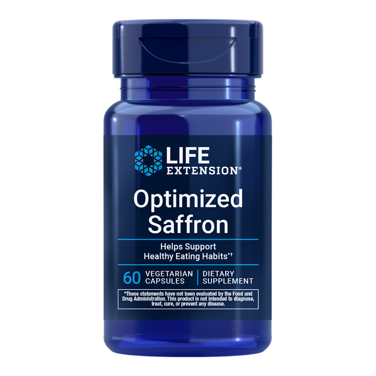 Life Extension Optimized Saffron with Satiereal - 60 Vegetable Capsules