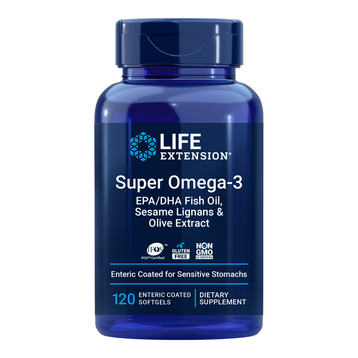 Life Extension Super Omega-3 EPA/DHA Enteric Coated - 120 Softgel Capsule