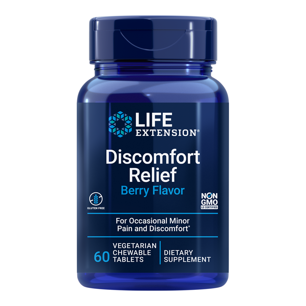 Life Extension PEA Discomfort Relief - 60 Chewable Tablets