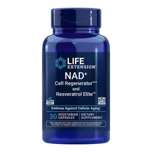 Life Extension NAD+ Cell Regenerator and Resveratrol - 30 Vegetable Capsules