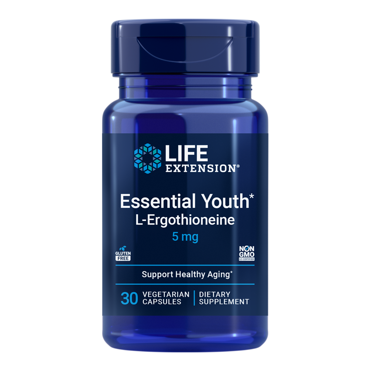 Life Extension Essential Youth L-Ergothioneine 5mg - 30 Vegetable Capsules