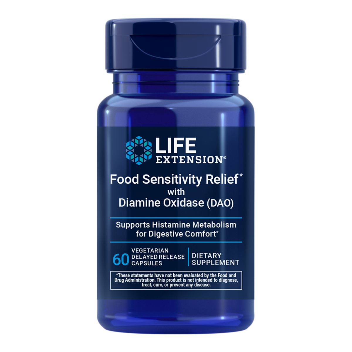 Life Extension Food Sensitivity Relief with Diamine - 60 Capsules