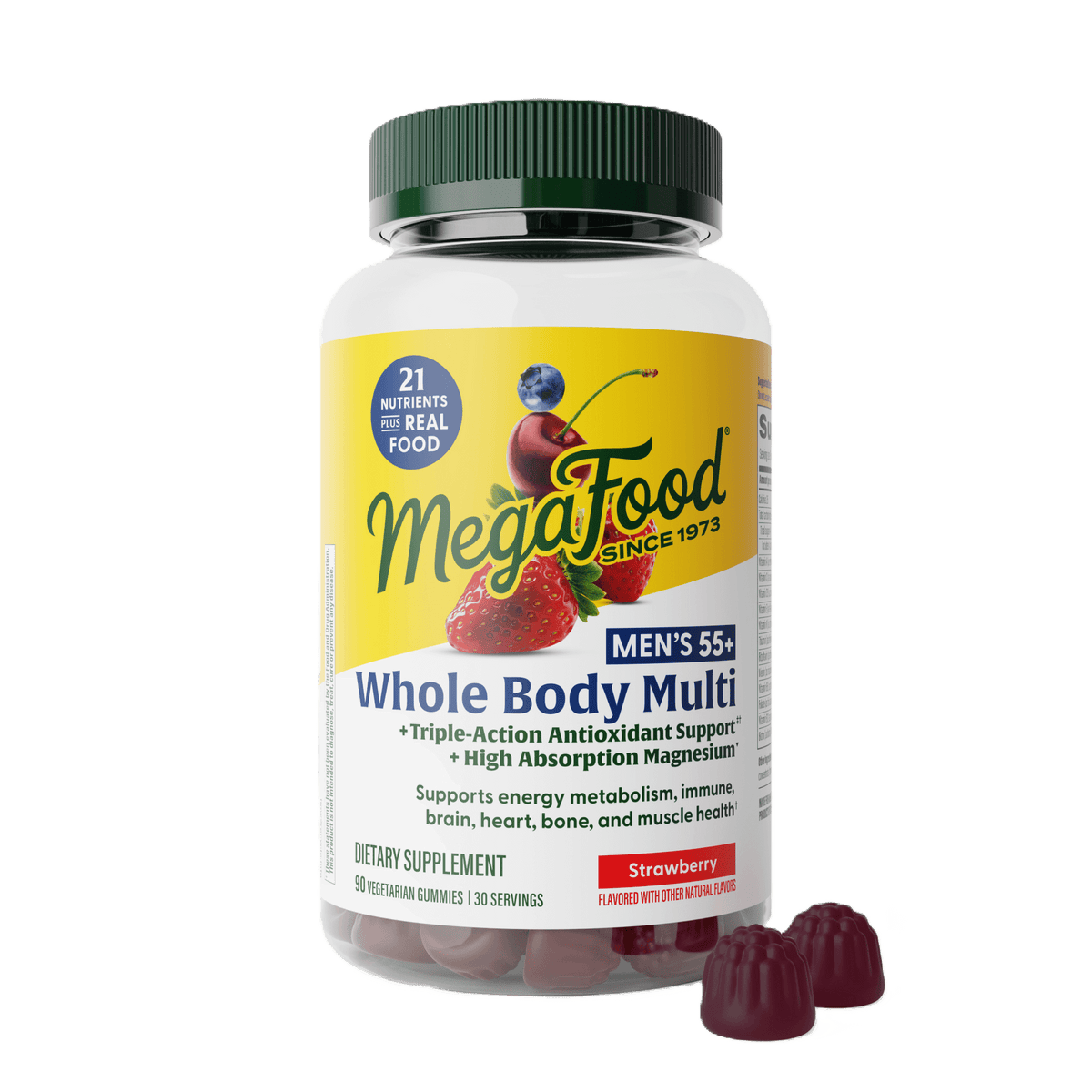 MegaFood Men's 55+ Whole Body Multi Gummies